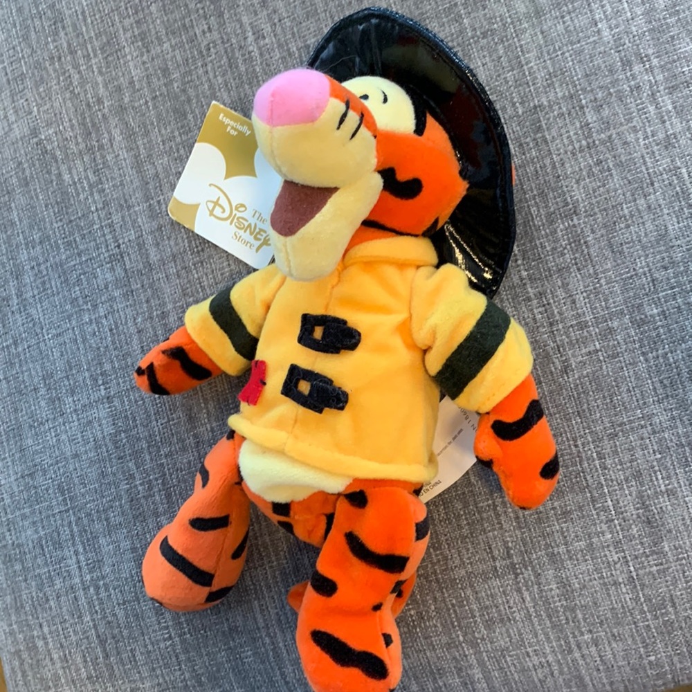 Disney Store Fireman Tigger plush
